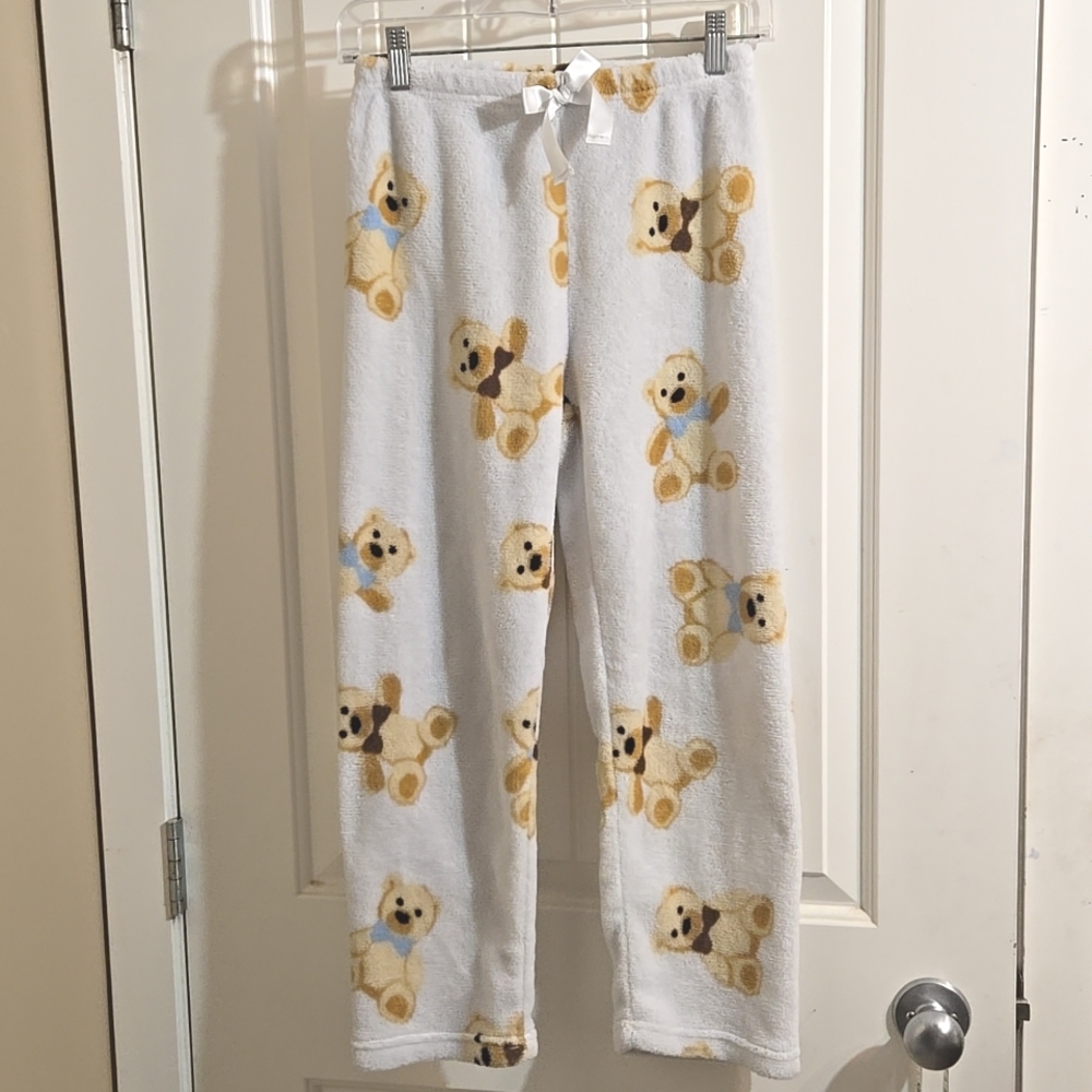 Urban Kids Medium 10/12 fuzzy warm winter lounge sleep pants teddy bears…